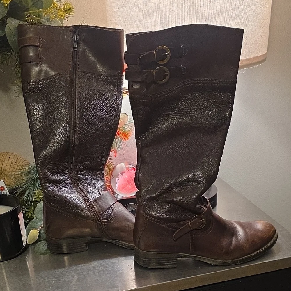 Aldo Dark Brown Over the Knee Boots - Picture 1 of 5